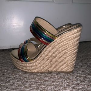 BRAND NEW NASTY GAL ESPADRILLE PLATFORM SANDALS SIZE 38
